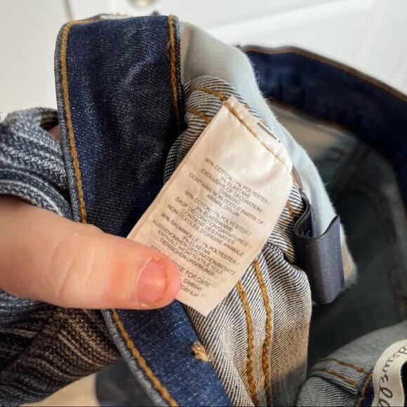 Madewell 10” High Rise Skinny Button Fly Raw Hem Jeans Size 23 - Picture 7 of 10